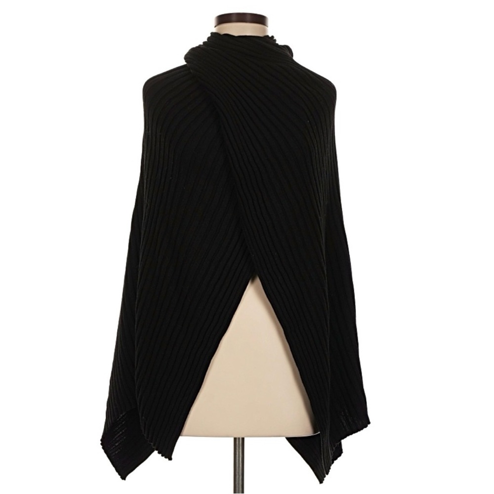 NWT COS Black Wool Poncho